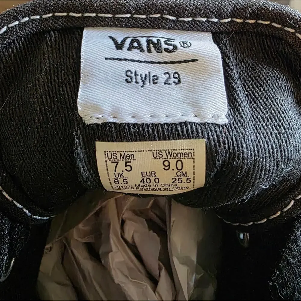 Vans Style 29 Mid DX Cow Print Lug Sole Sneakers - Men’s 7.5 / Women’s 9